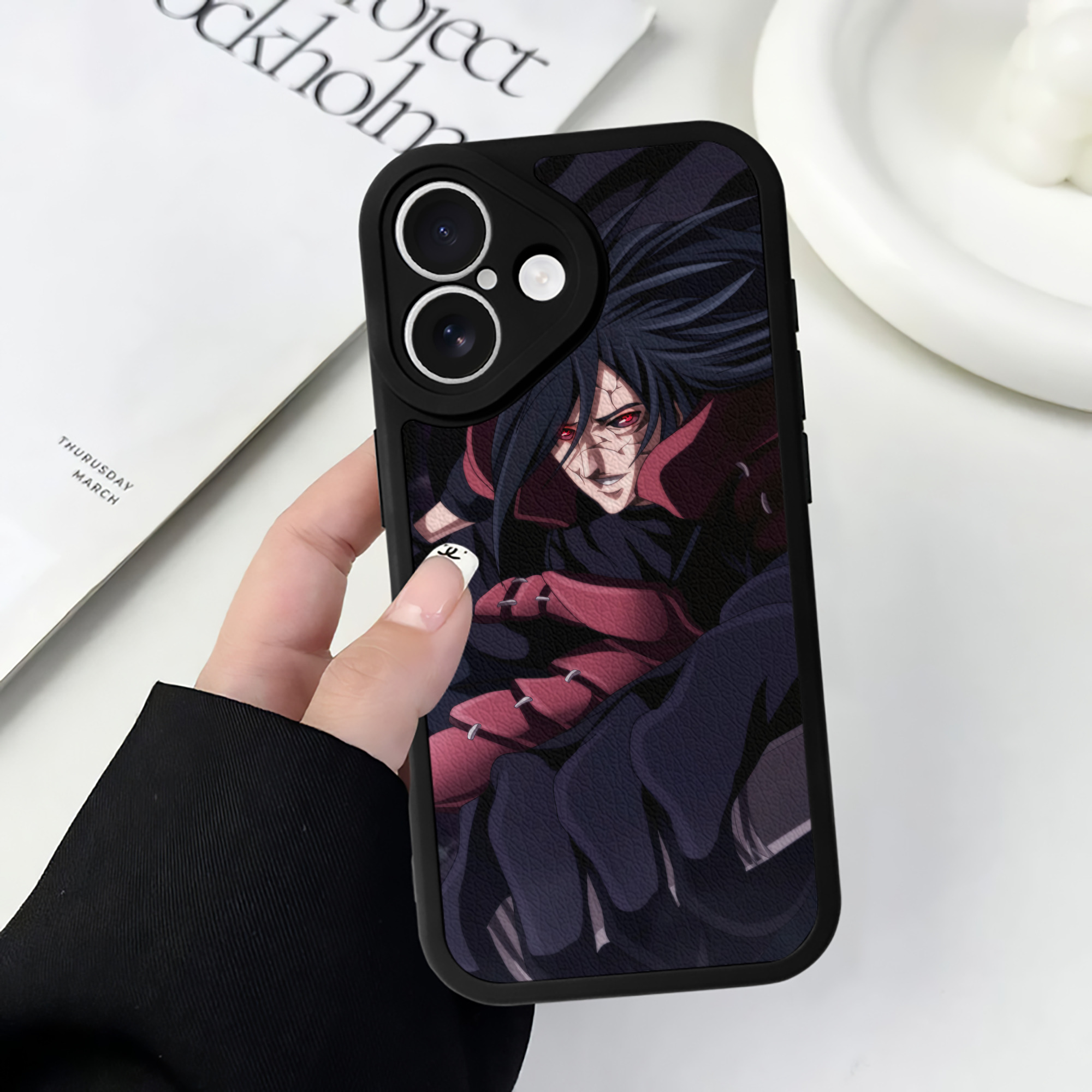 （画像用） NARUTO -ナルト- NARUTO -ナルト- 疾風伝 【iPhone 16シリーズ対応】シリコンスマホケース（レザー調） 材質：シリコン